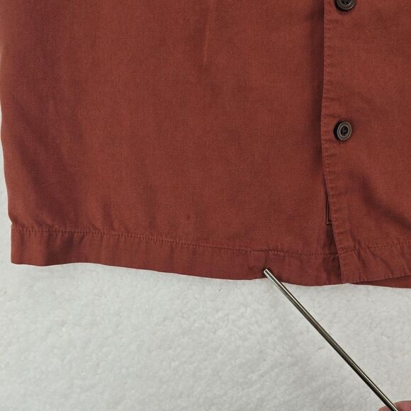 Tommy Bahama Classic 100% Silk Mens Shirt Short Sleeve Size Large Red‎ Color - Picture 13 of 16